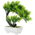 thumbnail image 1 of ChokIndoor Bonsai Tree Live Plant Flowers Simulated Green Pots, 1 of 8
