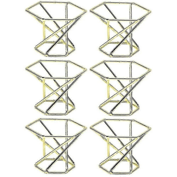 Powder Puff Holder Delicate Powder Puff Stand For Girl Women Madam(gold)(6 Pcs)