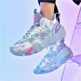 thumbnail image 3 of BINQER Men's Basketball Shoes Breathable Colorful Volleyball Sneakers with Mesh Upper Non Slip Rubber Indoor Shoe, 3 of 7