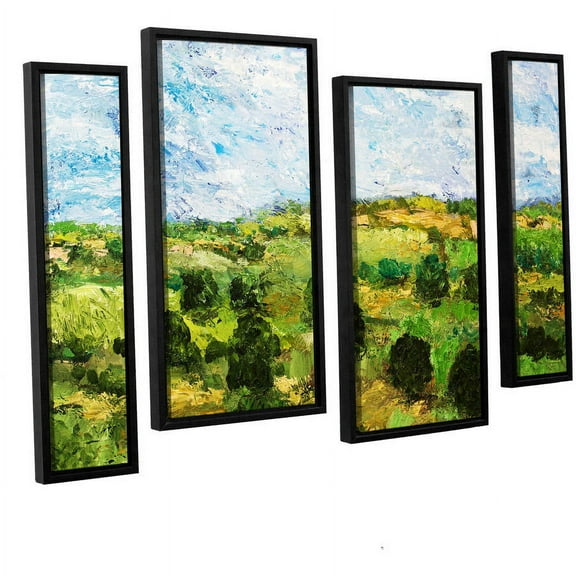 ArtWall Allan Friedlander "Just Roll Along" 4-Piece Floater-framed Canvas Staggered Set