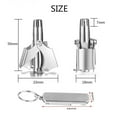 thumbnail image 3 of Amdohai Stainless Steel Nose Hair Trimmer Set Hair Shaving & Nail Nose Hair Removal Travel Manual Trimmer Kit with Opener Function Washable & Portable, 3 of 6