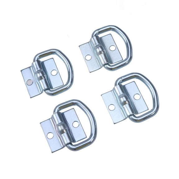 Oraceous 2Pcs Metal Bed Cleat Tie Down Anchor for Truck Bed Cargo Accessories Parts Luggage Holders Silver