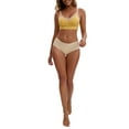 thumbnail image 2 of INSPIRE CHIC Women's Lace Trim Soft Cup Nursing Bras Wirefree Front Closure Breastfeeding Maternity Lingerie M Yellow, 2 of 3