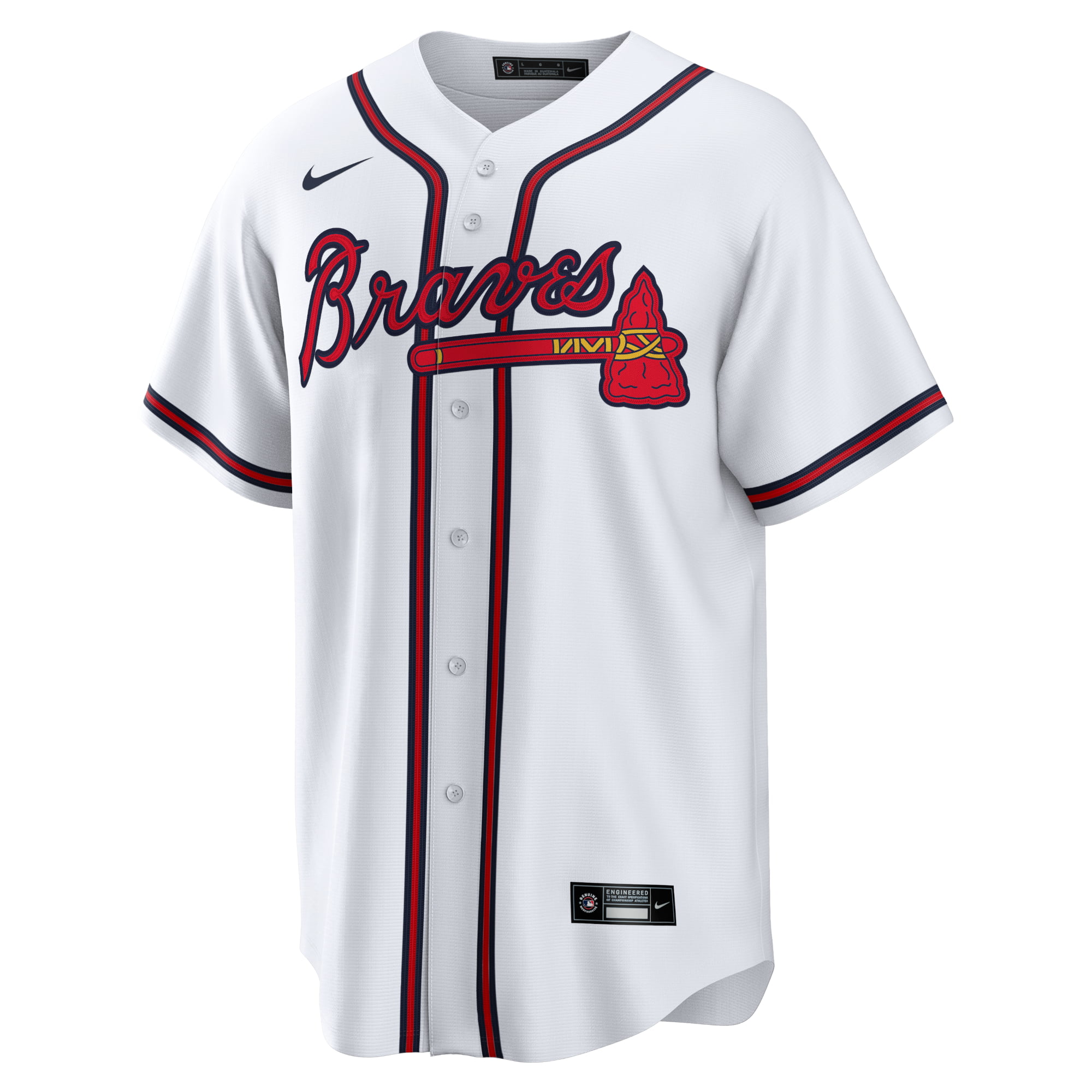 Atlanta Braves Inspired Personalized Jersey-style Baby One 