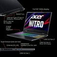 thumbnail image 5 of Acer Nitro 5 Gaming Laptop | Intel 12th Gen i7-12650H | NVIDIA GeForce RTX 4060 Laptop GPU | 15.6" FHD 144Hz IPS Display | 16GB DDR5 | 1TB Gen 4 SSD | Killer Wi-Fi 6 | RGB Backlit KB | AN515-58-781P, 5 of 5