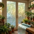 thumbnail image 6 of Unique Bargains Static Cling Floral 3D Prism Window Privacy Film Green 39.4" x 23.6", 6 of 7