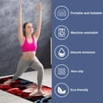 thumbnail image 2 of Flower Yoga Mat Towel, Storage Bag, 72.8"x26.8" - Suitable for Yoga, Pilates, Fitness, Gym - Yoga Blankets and Gym Towel Included, 2 of 6