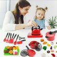 thumbnail image 7 of Play Kitchen Accessories, Pretend Play Accessories Kids Kitchen Playset with Play Food, Kitchen Pretend CookingToy Gifts for Girls Boys Ages 3+, 7 of 7