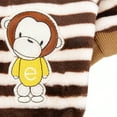 thumbnail image 5 of Dog warm clothing in autumn and winter Pet two-piece clothes Pet striped monkey sweater, 5 of 6