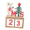 thumbnail image 3 of Calendario de Adviento de Navidad Calendario de Navidad Bloques de Madera Decoración de Navidad árbol, 3 of 9
