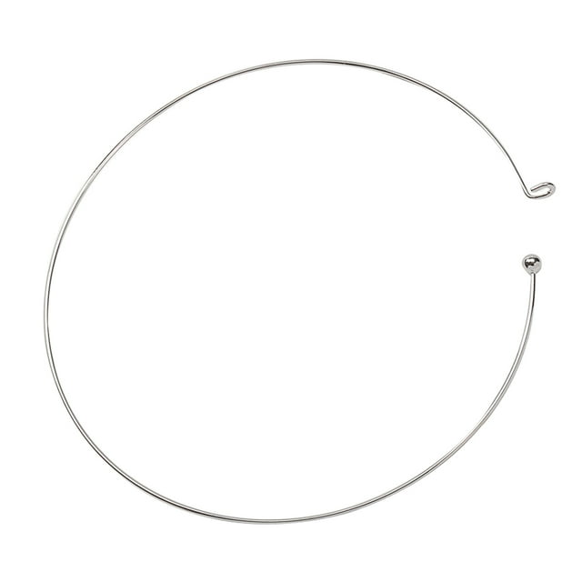 ZLight Wire Collar Hoop Metal Jewelry Handicrafts DIY Making Finding Spare Silver White