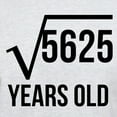 thumbnail image 3 of CafePress - 75 Years Old Square Root T Shirt - Men's Classic Graphic T-Shirt, 3 of 4