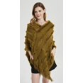 thumbnail image 2 of ZhangBaoLin Women Shawl Wrap Cardigan Poncho Cape V-neck Travel Sweater Coat Warm Tassels Knits, 2 of 7