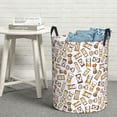thumbnail image 5 of Hand drawn hourglass Laundry Basket, Laundry Hamper Waterproof Laundry Bag Clothes Hamper Laundry Bin with Handles for Bedroom, Living Room, Kids Room-#, 5 of 5