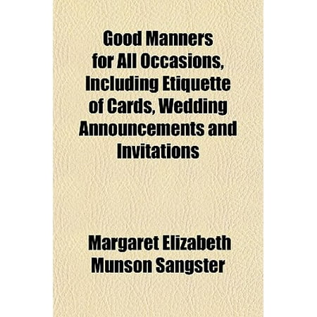 good manners for all occasions including etiquette of cards