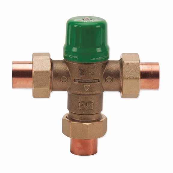 Taco Mixing Valve, Forged Brass, 1 to 14 gpm 5122-C2