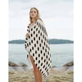 thumbnail image 2 of Wave Point Black Beach Towels Oversized Super Absorbent, Modern Minimalist Geometric on Linen Lightweight Bath Towel Quick Dry Sets For Bathroom/Pool/Rv Camping/Beach Play/Gym Room/Picnic 30"x60", 2 of 8