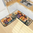 thumbnail image 7 of SKYSONIC Country Building Painting Kitchen Mat 2 Pcs Set Anti Fatigue Cushioned Waterproof Non Slip Comfort Standing Padded Floor Mats Rugs, 7 of 7
