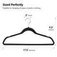 thumbnail image 2 of ACSTEP Velvet Clothes Hangers 60 Pack, Non-Slip Hangers with 360 Rotating Hook, Hangers for Clothes,Coat,Skirt,Pants, Black, 2 of 7