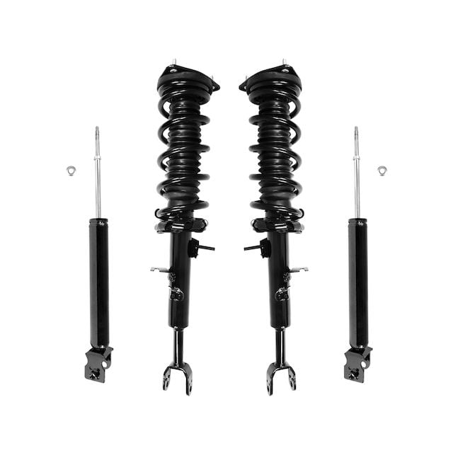 Front and Rear Suspension Strut Coil Spring and Shock Absorber Assembly