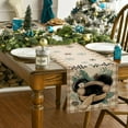 thumbnail image 6 of Hello Winter Table Runner, Snowflake Pine Branch Plaid Check Farmhouse Kitchen Dining Table Decor, Christmas Holiday Home Decoration Indoor Outdoor Party Supply 13 x 72 Inches, 6 of 6