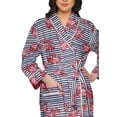 thumbnail image 4 of Moomaya Printed WoMen's Robe Dressing Gown With Pockets Bath Robe Girls, 4 of 6