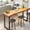 47-in, variant on Counter Height Bar Table,Rectangular Narrow Pub Table for Small Space,Industrial High Top Bar Table with Metal Frame & Adjustable Feet,Easy Assembly,for Restaurants,Apartment ( 140cm)