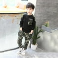 thumbnail image 6 of Toddler Kids Baby Boys Clothes Long Sleeve Sweatshirt Top + Camouflage Pants Sweatsuit Fall Outfit Set 7-8 Years, 6 of 8