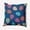 Dark Cobalt Blue, variant on Simply Daisy 16 in x 16 in Multi-color Graphic Prints Easter Polyester Throw Pillow