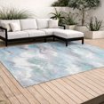 thumbnail image 3 of Addison Rugs Chantille Indoor/Outdoor Transitional Swirls Sky Machine Washable Rectangle Rug, 9' x 12', 3 of 8