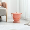 thumbnail image 2 of maytalsory Handheld Spittoon with Lid Portable Urinal Bottle for Bedroom 21x23cm Orange, 2 of 9