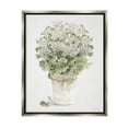 thumbnail image 3 of Stupell Industries Round Flower Bouquet Small White Dainty Petals Painting Luster Gray Floating Framed Canvas Print Wall Art, Design by Cindy Jacobs, 3 of 5