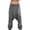a-337Grey73, variant on Womens Boho Fashion Casual Print Harem Pants With Adjustable Waist Buckle Cargo Pockets For Casual Daily Wear Grey