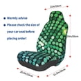 thumbnail image 3 of Yiaed Green Disco Lights Print Car Seat Covers,Universal Auto Seats Protector Fits for Car,SUV Sedan,Truck,Automotive Seat Covers & Accessories, 3 of 5