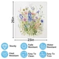 thumbnail image 2 of Watercolor Wildflowers Art Print Dishwasher Magnet Cover Decorative Sticker for Home Cabinet Kitchen 23" x26", 2 of 5