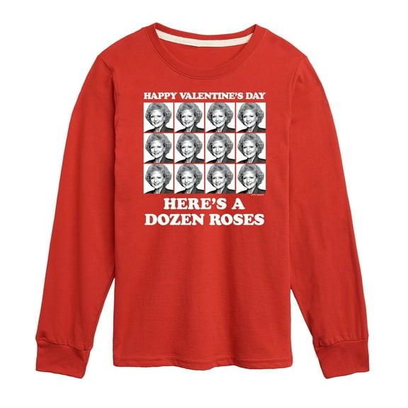Golden Girls - Dozen Roses Updated - Toddler And Youth Long Sleeve Graphic T-Shirt