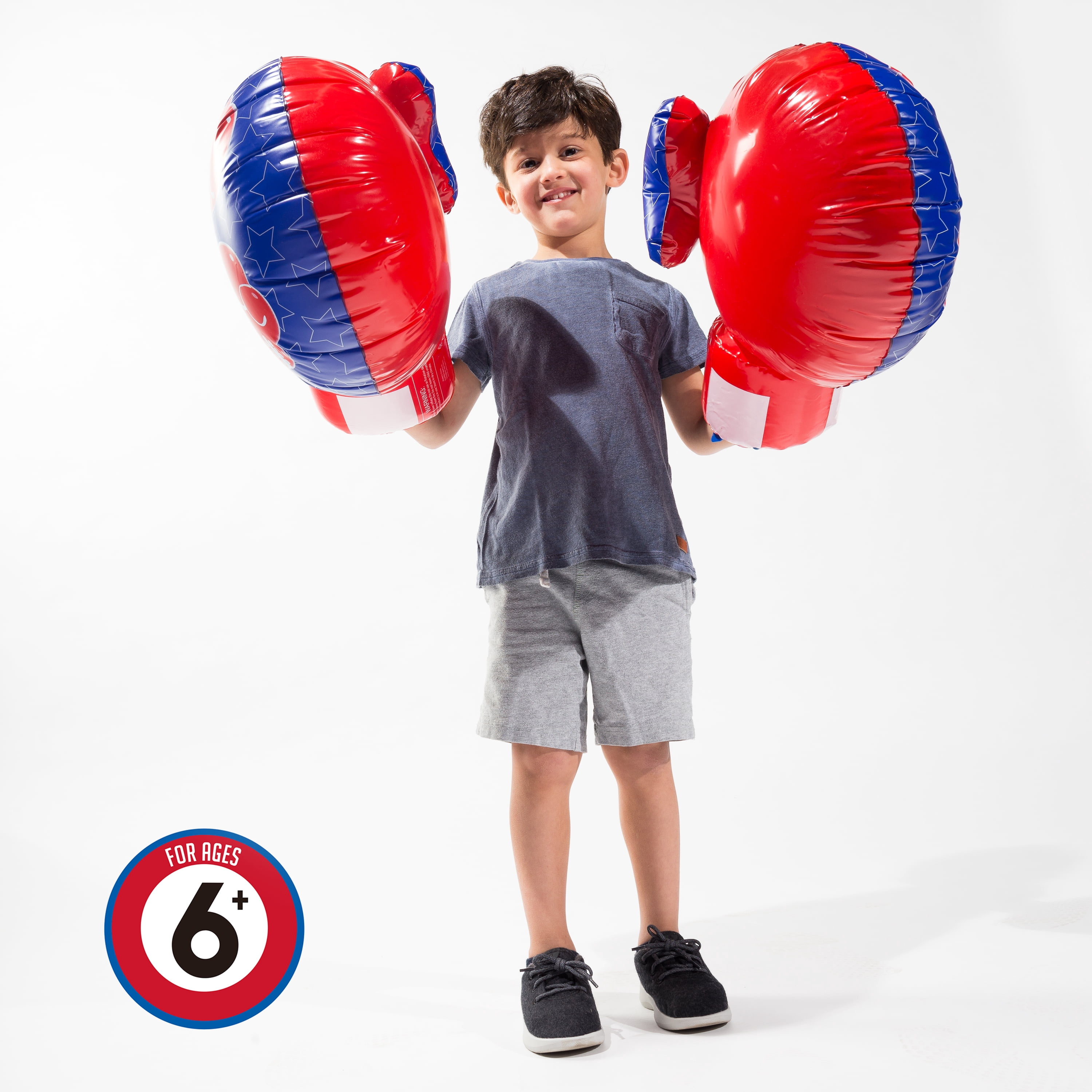 Franklin Sports Inflatable Boxing Gloves - Future Champs - Jumbo Inflated Size - 20 x 13.5 inches