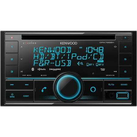 Kenwood - Bluetooth CD Receiver Alexa Built-In Satellite Radio Ready - Black