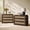 Dark Oak, variant on Vintagearth 30"W Nightstand, Curved FSC-certified 1.18" Thick Bedside Table, Mid‑Century End Table for Bedroom Living Room, 3 Drawers, Light Oak