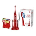 thumbnail image 2 of Pursonic S430 SmartSeries Electronic Power Rechargeable Sonic Toothbrush, 12 Brush Heads Included, Red, 2 of 4