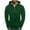 Green, variant on lmcalzta Mens Zip up Hoodies Fleece Solid Color Sweatshirts with Zip Pockets Fall Winter Trendy Causal Jackets