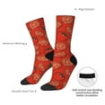 thumbnail image 2 of Yiaed Tomatoes Print Great elasticity Crew Socks Sports socks for Men and Women, 2 of 5