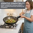 thumbnail image 4 of Removable Cookware Handle for Pots and Pans, Detachable Replacement Handle with One-Button Release, Universal Style Grip for Compatible Cookware, 4 of 6