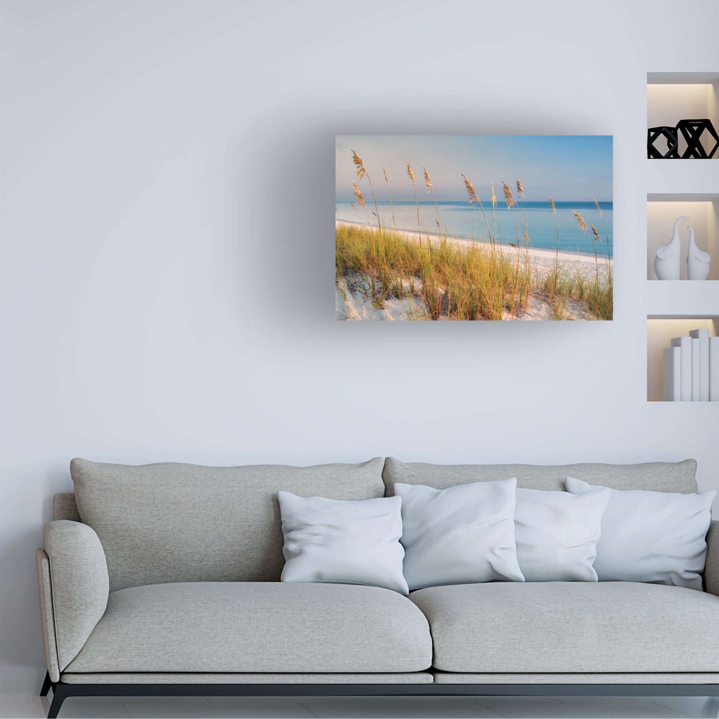 Dennis Frates 'Sea Oat Grass 1' Canvas Art