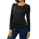 thumbnail image 1 of INSPIRE CHIC Camisetas de Maternidad con Fruncidos para Mujeres, Camisas de Manga Larga, Blusas Casuales, Camiseta Básica, Ropa 2025 Grande Negra, 1 of 6
