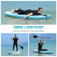 thumbnail image 2 of Famistar 8'7" Inflatable Stand Up Paddle Board SUP w/ 3 Fins, Adjustable Paddle, Pump & Carrying Backpack, 2 of 13