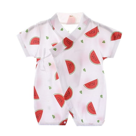 

WZHKSN Newborn Baby Girls Print Bodysuits