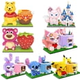 thumbnail image 2 of Disney Anime Diamond Building Blocks Mickey Mouse Minnie Model Donald Duck Mini Micro Winnie the Pooh Pen Holder Bricks Toys Fivean unisex, 2 of 2