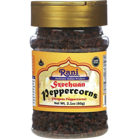 Rani Szechuan Peppercorns (Sichuan Peppercorns) 2.1oz (60g) PET Jar ~ All Natural | Gluten Friendly | Non-GMO | Perfect size for Grinders!