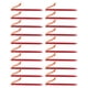 thumbnail image 4 of Estacas para tienda de campaña de 20 piezas, clavija para tienda resistente en forma de V con cuerdas para dosel de acampada al aire libre, 9 pulgadas, color rojo, 4 of 8